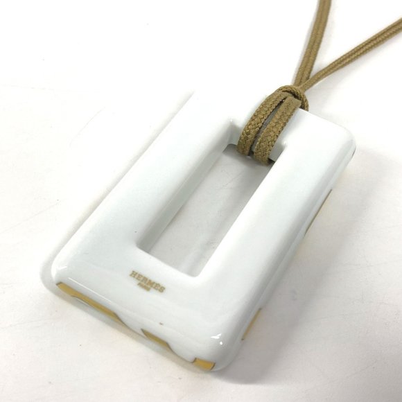 HERMES Hermes Accessories Ceramic Necklace Porcelain Women's White - Picture 3 of 10